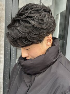 アノ 別府店(Ano.) 大分ニュアンスパーマセンターパートフェザーパーマ毛流れパーマ