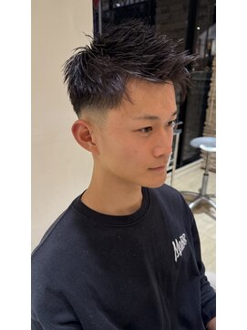 ウィル 都島店(WiLL) 20代30代40代大人ハンサムフェードスパイキーショート（1）