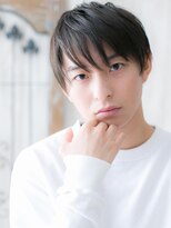 モッズヘア メン 上尾東口店(mod's hair men)&nbsp;爽やか大人アッシュブラック伸ばしかけナチュラル韓国ヘアW上尾