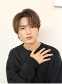 シースルーセンターパート×アップバング