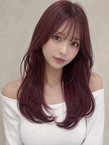 ベル 新宿(Belle)&nbsp;ワインレッド/チェリーレッド/ハッシュカット/シースルーバング