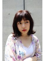 ヘアーサロン ニュアンス(HAIR SALON nuance)&nbsp;大人かわいい　外ハネ　ロブ　シースルーバング