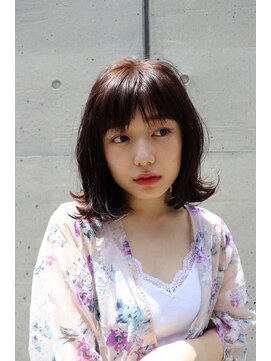 ヘアーサロン ニュアンス(HAIR SALON nuance) 大人かわいい　外ハネ　ロブ　シースルーバング