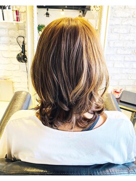 ヘアー アトリエ エゴン(hair atelier EGON) くびれ外はねボブ
