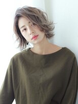 [MAXBEAUTY GINZA}ハイトーンアッシュベージュ外ハネボブ☆