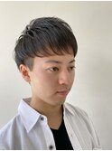ツーブロ ショートマッシュ
