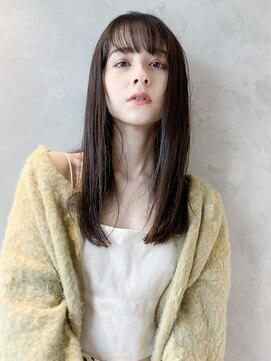 アイティー バイ アルバム 中野店(IT by ALBUM) ナチュラルストレート_エアリーミディショートパーマ_78079