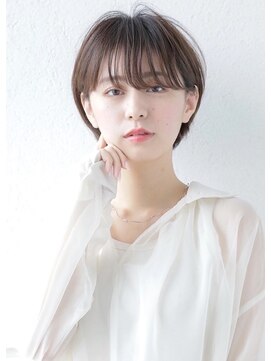 リーフ 王寺店(LEAF≠) 20代30代40代　ワイドバングが大人かわいいマッシュショート