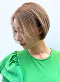 ライトアッシュ_チェリーブラウンフェミニンロング_ba344421