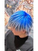 ブルーベース、エンドカラーホワイト
