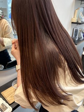 エスデザイン(es design) ピンクブラウン＋カラーin髪質改善