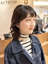 ビュートリアム265(BEAUTRIUM 265)&nbsp;ミディアム/くびれレイヤー/レイヤーカット/顔周りカット/銀座