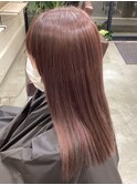 大人ハイライトピンクベージュ40代50代