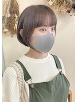 ソソ(soso)&nbsp;【soso 伊勢田】ミニボブ×ベージュ【横浜/ブリーチ】