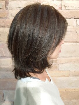 マイヘアイズグッド(My Hair is Good) ラフなミディ/ショートヘア/ショート/ボブ/今泉/白髪ぼかし/白髪