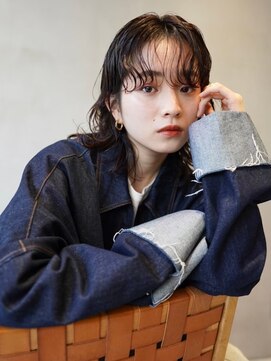 ニコ トウキョウ 渋谷(nico TOKYO) ニュアンスパーマ/切りっぱなしボブ/ミディアム