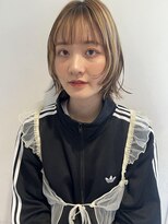 ルシュカイチマルニ(Rasca102)&nbsp;ボブ/ハイトーン/アンブレラカラー/柔らかベージュカラー