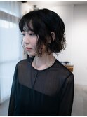 楽チンお洒落なウェーブパーマボブ