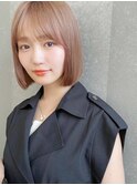 顔周り小顔レイヤーカット/ミディアム韓国ヘア/博多