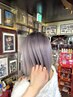 ケアブリーチ+カラー+前髪・フェイスラインカット￥14300