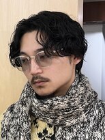 フィフス 神南(fifth)&nbsp;波巻きパーマスパイラルパーマメンズマッシュウルフカルマパーマ