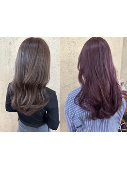 ブリーチなしでもハイ透明感が叶うダブルイルミナカラー☆今まで体験したことない透明感カラーになります◎