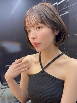 サイン 渋谷(SIGN) ハッシュカットレイヤーカットグレージュブリーチ無し