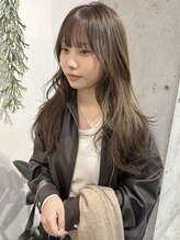 『イルミナダブルカラーで作る透明感』イルミナで作るオリーブグレージュが人気◎