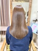 時短髪質改善ベージュプレミアムカラー美髪艶髪ロングレイヤー