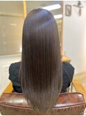 natural仙台駅前店 明るめベージュ系艶髪カラー