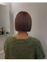 ユー(yew)&nbsp;ミニボブ/ブリーチカラー/ケアブリーチ/くすみベージュ