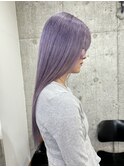 色落ちまで綺麗なラベンダーシルバー◎ ハイトーンカラー 表参道