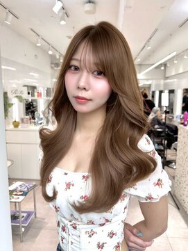 オニキス(ONYX) T108韓国レイヤーカットくびれヘアブリーチ無しダブルカラー