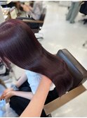 ブリーチなしダブルカラーカシスピンク