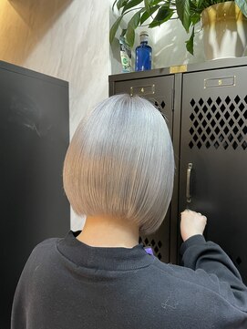 ヴァイス 渋谷店(VAICE) ホワイトアッシュ/ケアブリーチ/ボブ