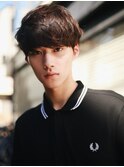 MEN’S HAIR/サーフカール/刈り上げセンターパート/表参道