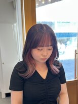 チュール(ture)&nbsp;フェイスフレーミングピンクカラー