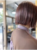 20代30代◎くびれボブ×カシスブラウンで小顔