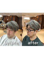 カズ 中津店(KAZU) 茨木市 直毛 大人 毛流れパーマ ケアパーマ