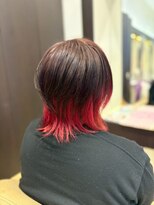ヘアショップエヌアンドエー 久喜 栗橋店(hairshop N&A)&nbsp;レイヤーカット×ハイトーン×デザインカラー　裾カラー