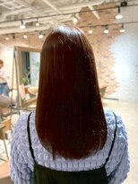 スペックホルダー(Spec Holder) 暗めカラー秋映えボルドーストレート