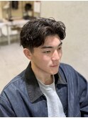 上げスタイルのシャドウパーマ