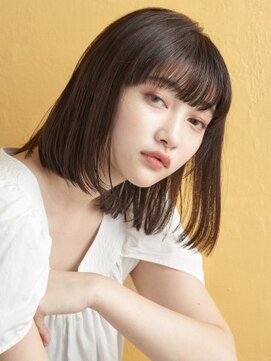 ミンクス 青山店(MINX) ワンレンフェザーボブ #モード#ジグザグバング#ミニマムボブ