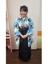美容室イーナ(e na)&nbsp;卒業!!可愛いい袴姿で。