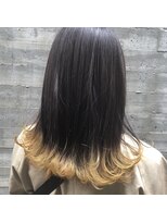 アピッシュ ギンザ(apish ginza)&nbsp;tomoヘア＊似合わせケアブリーチデザインカラー　スソイエロー