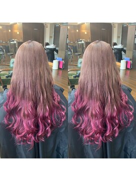 ヘアーサロン リバース(Hair Salon Rebirth) 【防府/Rebirth】ピンク系グラデーション
