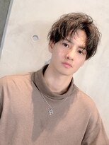 リップス 表参道店(LIPPS)&nbsp;センターパート　2ブロックマッシュ　mixパーマ