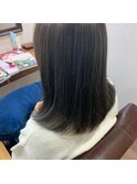 ブルーハイライト×カーキアッシュ☆
