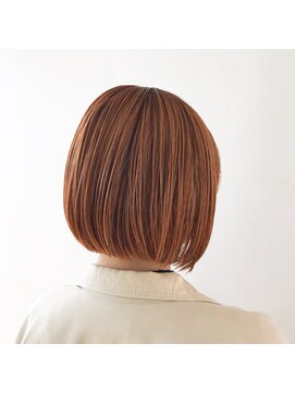 サラ 新宮店(SARA) きりっぱなしボブ&オレンジカラー