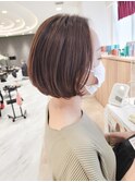 20代30代40代/ふんわり丸みショートボブ